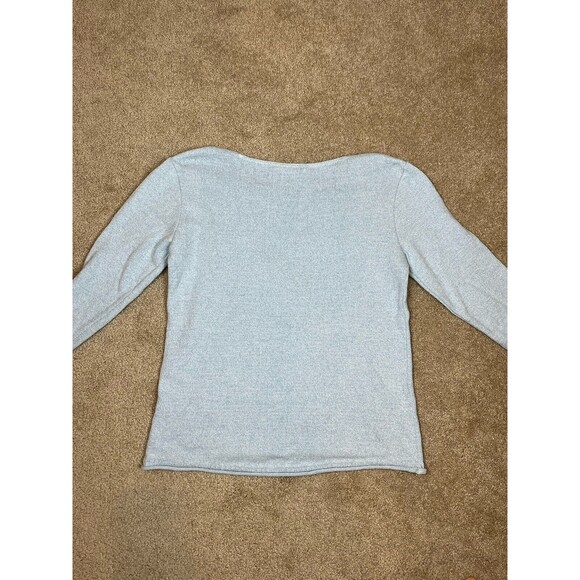 Cotton Country Girl/Women Sweater Light Blue Knit Round Neck Pullover Sz S/P - Picture 5 of 9